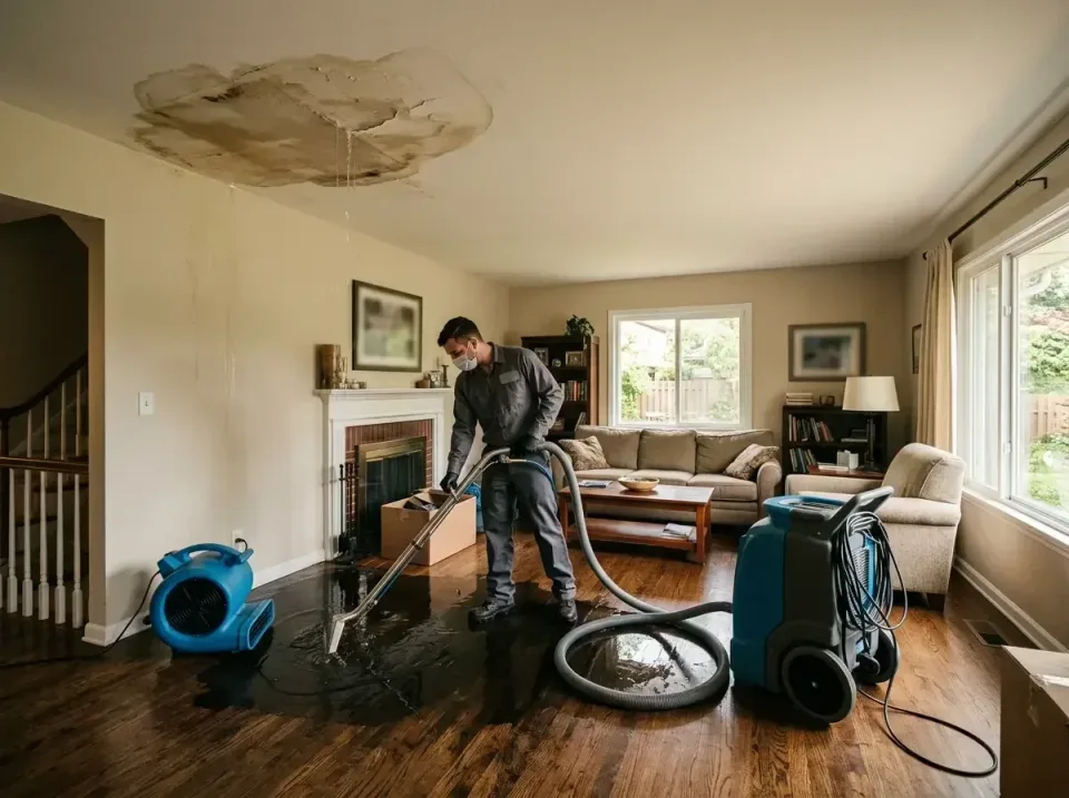 attic-pipe-burst-ceiling-drip-008 — frequently asked questions, Water Damage Restoration & Carpet Care in Scaggsville, MD